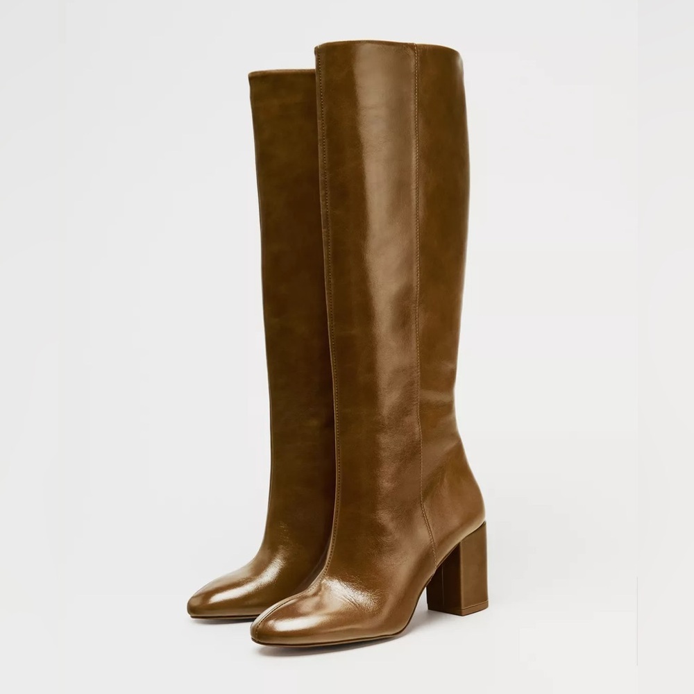Elegant Brown Knee-High Boots